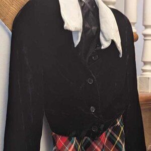 Vintage Kelly Arden Holiday Plaid Long Dress